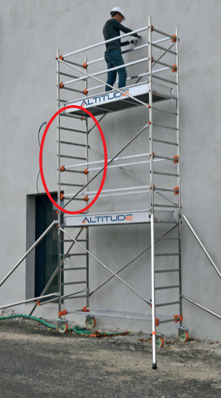 Échelle 8 barreaux CENTAURE (2 m x 0,69 m) - 501030