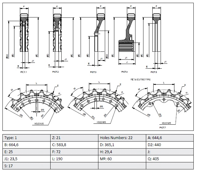 BARBOTIN 21 DENTS - DCF - CR5606