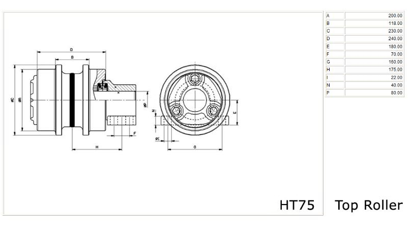 GALET SUPERIEUR - DCF - HT75