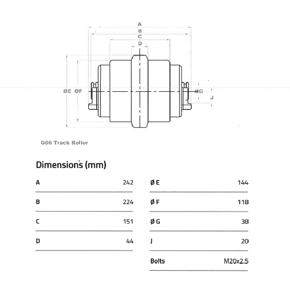 GALET INFERIEUR - ALR201806 COMPATBILBE CASE
