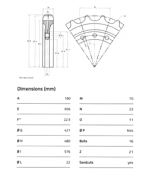 BARBOTIN 21 DENTS COMPATIBLE HITACHI 