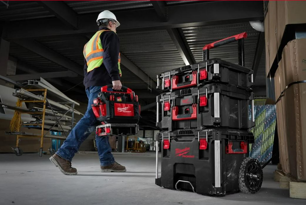 PACKOUT 3 pièces trolley + coffret large + coffret MILWAUKEE - 4932464244