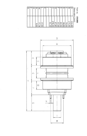 GALET SUPERIEUR - DCF - CR2880