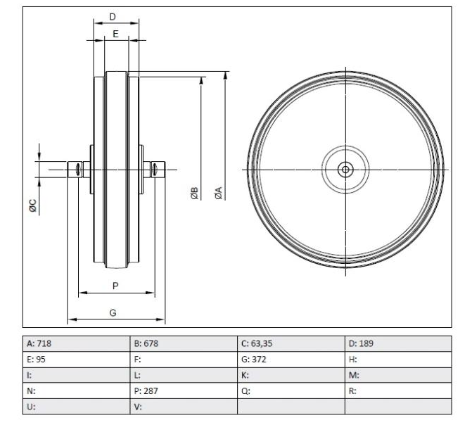 ROUE FOLLE SANS SUPPORTS - DCF - CR4007
