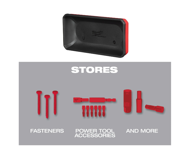 PACKOUT BAC MAGNÉTIQUE 10X20CM - Carton MILWAUKEE ACCESSOIRES - 4932493381