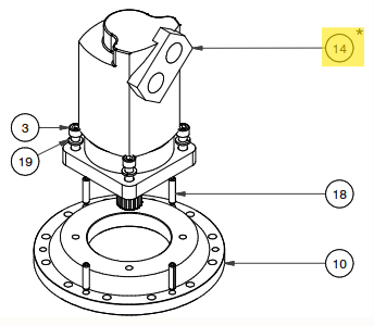 KIT JOINTS VANT MOTEUR HYDRAULIQUE DIGGA  PD15 / PD18 / PD22 (AVANT 2011) PD25 / PD30 / PD40 / PD50