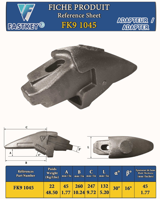 PORTE DENT FLUSH FK9 1045 - 001564NE00