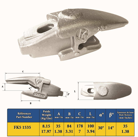 ADAPTEUR FEURST FASTKEY  FK5 1535 - 000348NE00