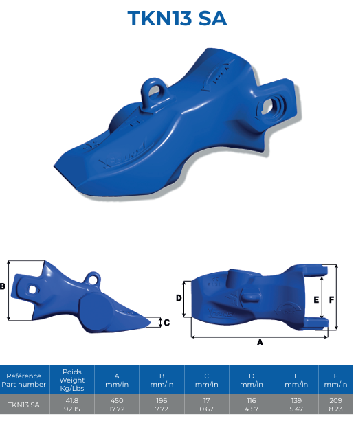 DENT FEURST TURNKEY TKN13SA CHARGEUSE TKN13SA - 003490NE00