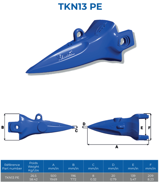 DENT FEURST TURNKEY TKN13 POINTUE  - 003700NE00