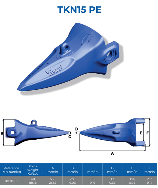 DENT FEURST TURNKEY TKN15PE POINTUE - 003720NE00
