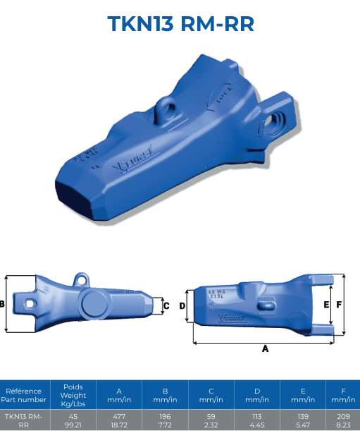 DENT FEURST TURNKEY TKN13 RM RR MINING RENFORCEE - 003899NE00
