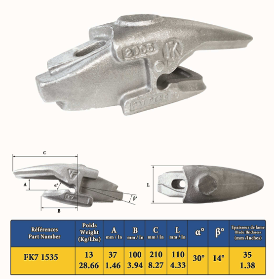 ADAPTEUR A SOUDER FEURST FASTKEY FK71535 LAME 35MM - 003795NE00