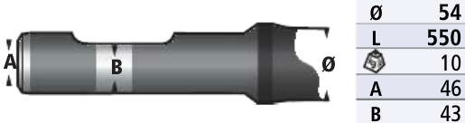 POINTE DE BRH COMPATIBLE MONTABERT SC16 - BOBCAT HB680 - NEUSON NE16