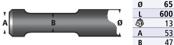 POINTE DE BRH COMPATIBLE POUR ATLASCOPCO - EPIROC SBC410 - SB200 - SB202 - KRP220U - SBU220 - TEX180H - KRP65 - HS20-BHB205 - JCB  HM265Q - HM266Q- KUBOTA KM200 - KM205