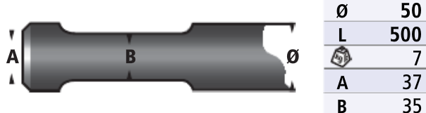 POINTE DE BRH COMPATIBLE - ATLASCOPCO - EPIROC SBC255 - TEX110H - SB150 - SB152 - KRP160U - HS15 -BHB155 - JCB HM165 Q - 166 Q - KUBOTA KM150 - KM155