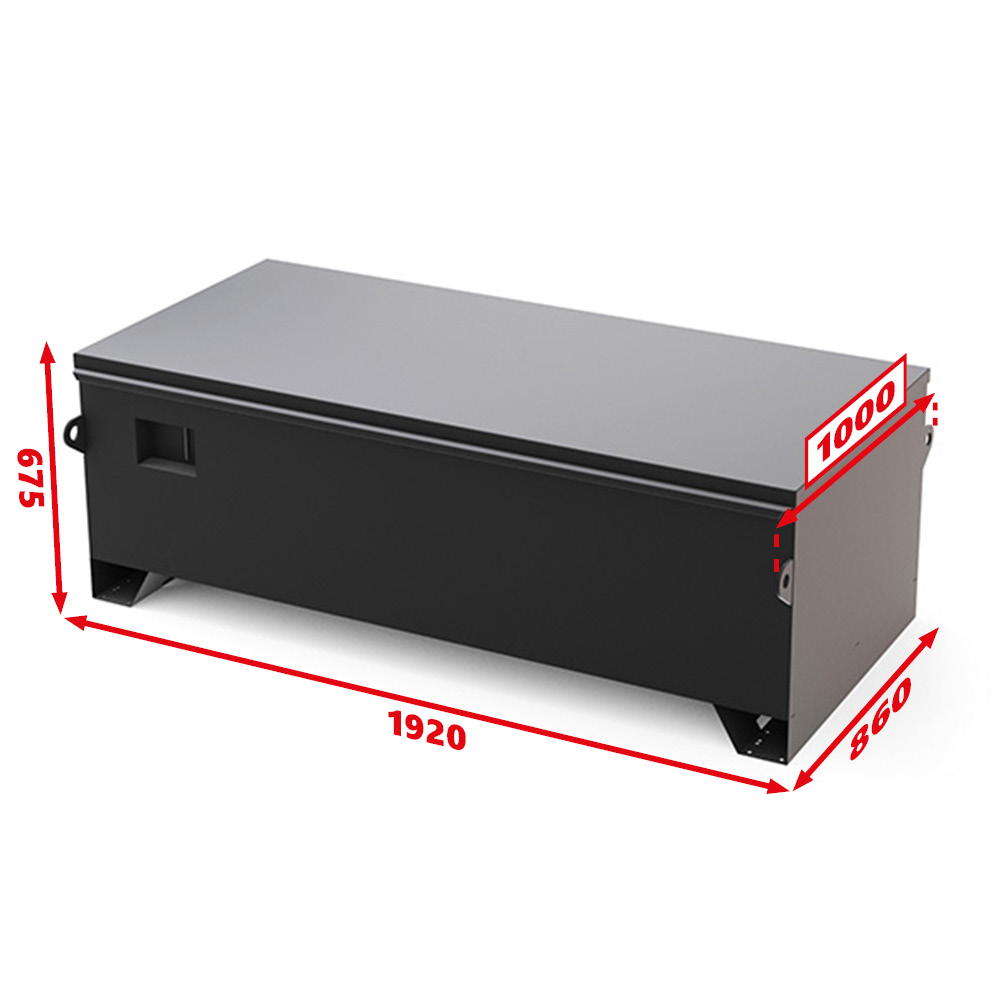 COFFRE TRAVAUX PUBLICS SORI SÉCURISÉ 870L - DIMENSIONS 1900 X 830 X 569 GRIS -TP19C