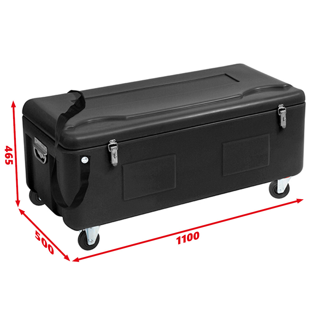 COFFRE DE RANGEMENT 240L DIM 1100 X 500 X 450MM ROTOMOULE A ROULETTES SORI RO240L-ROU