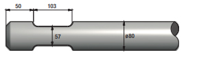 Burin pour marteaux brh THOMAS TURTON - AC22P0800