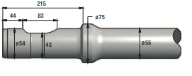 Pic brh montabert sc16 diam. 54mm longueur 550mm THOMAS TURTON - MB43P055HT
