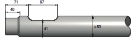 Pic pour brh soosan sb30 diam. 53mm longueur 570mm THOMAS TURTON - SS10P0570
