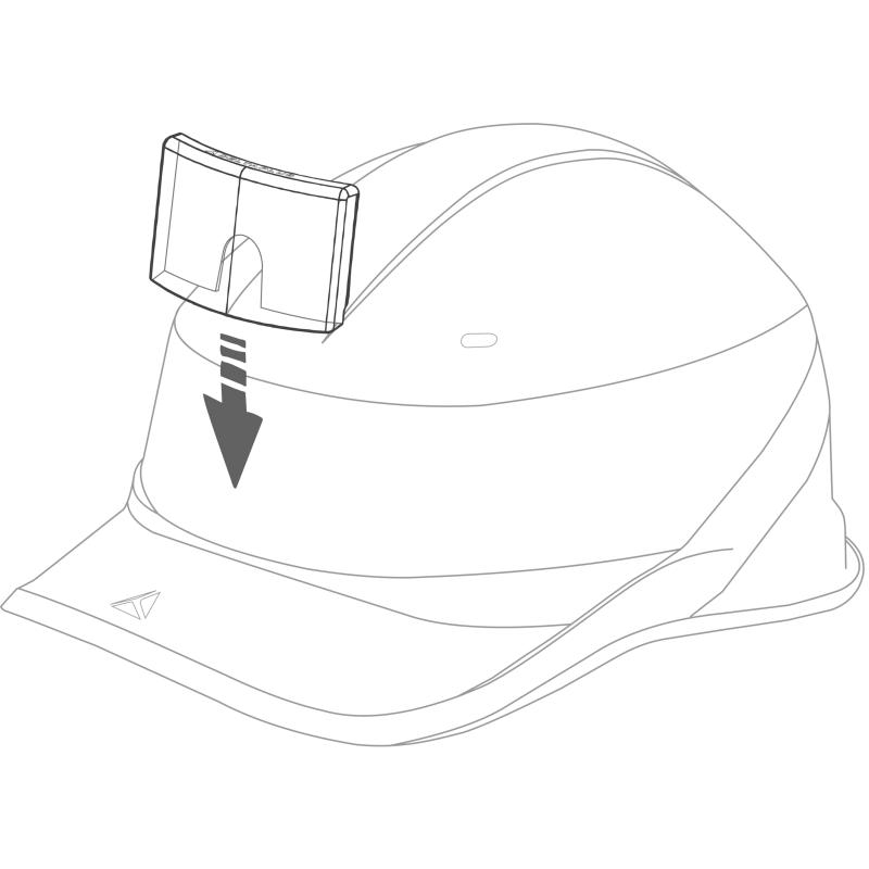 PORTE-BADGE UNIVERSEL DELTA PLUS POUR CASQUES DE CHANTIER - BADGEU