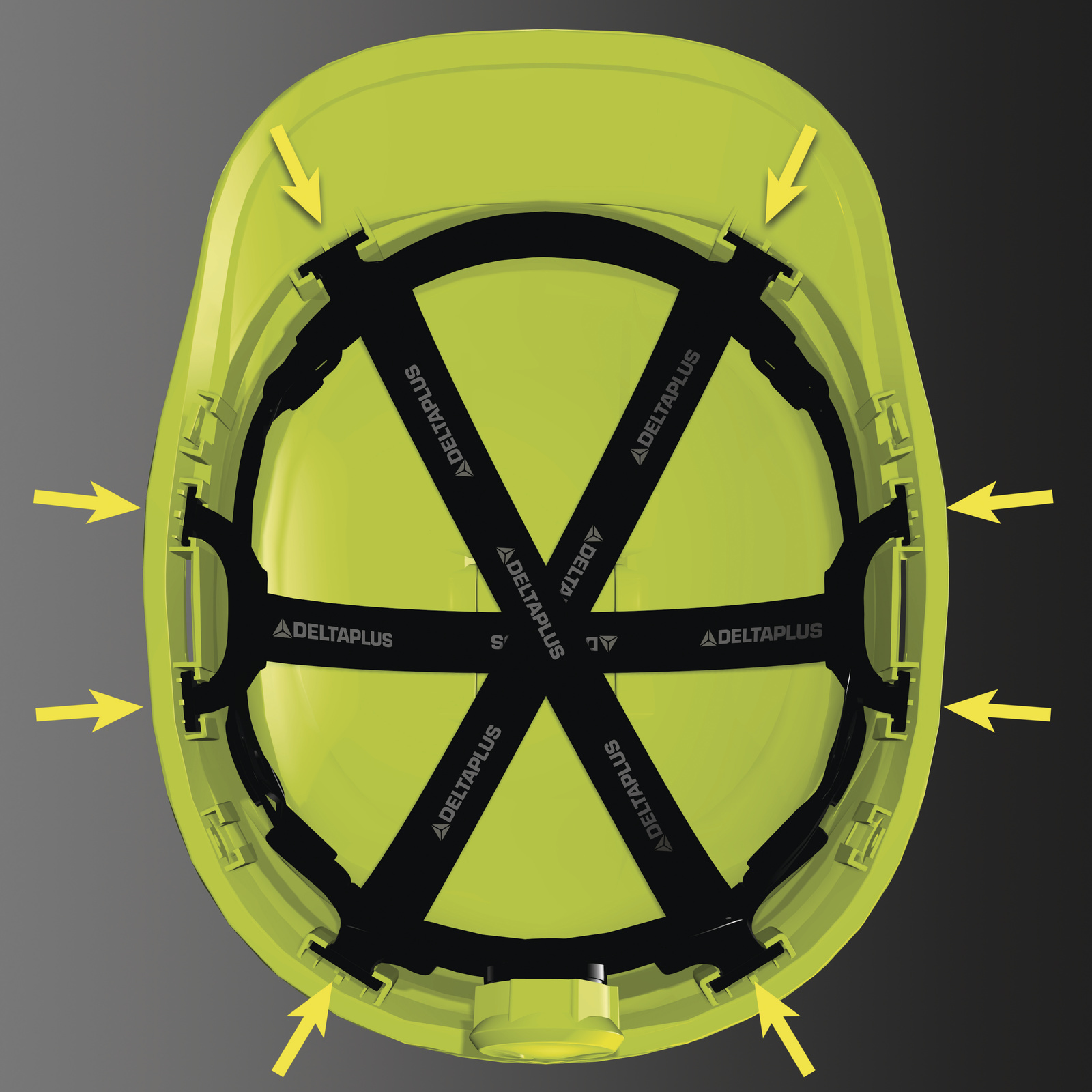 Casque de chantier blanc ventilé forme casquette baseball - serrage rotor DELTA PLUS - D020DIAM6WTR0