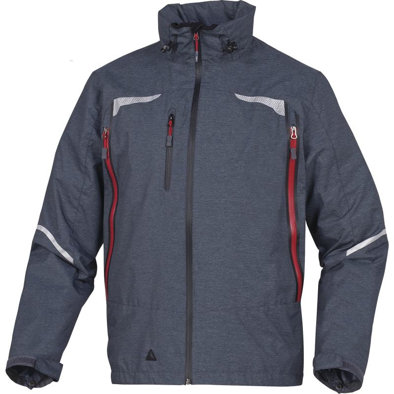 PARKA DELTA PLUS 3 EN 1 AVEC VESTE AMOVIBLE SOFTSHELL POLYAMIDE /POLYESTER ENDUIT GRIS -EOLEGR0