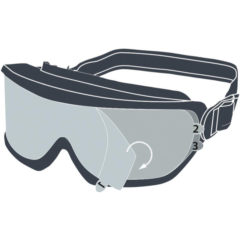 LUNETTE MASQUE DELTA PLUS POLYCARBONATE FUMÉ GALERAS SMOKE -GALERVF