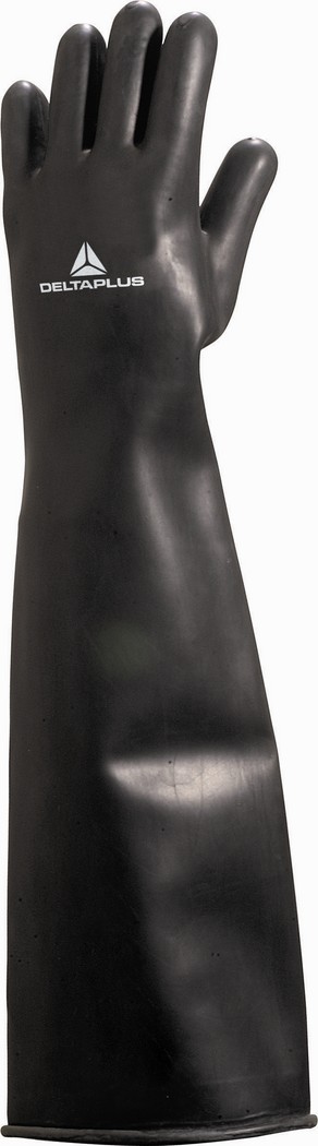 GANT DELTA PLUS LATEX NOIR LONGUEUR 60 CM TAILLE 10 -LA60010