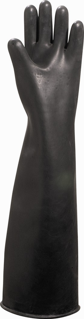 GANT DELTA PLUS LATEX NOIR LONGUEUR 60 CM TAILLE 10 -LA60010