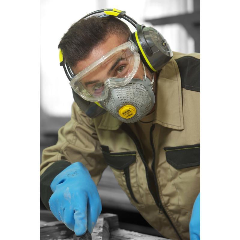 Boîte de 5 masques respiratoire FFP2W avec 5 coques maille TPE réutilisables SPIDERMASK P2W X5 -M1200SMW5