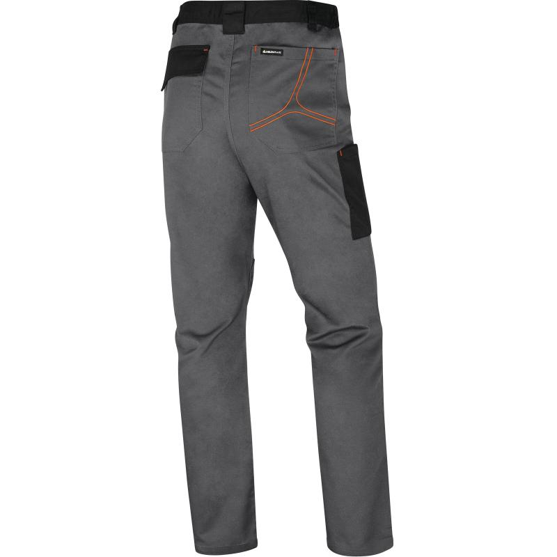 PANTALON DE TRAVAIL DELTA PLUS MACH2 M2PA3 GRIS ORANGE - M2PA3GO0