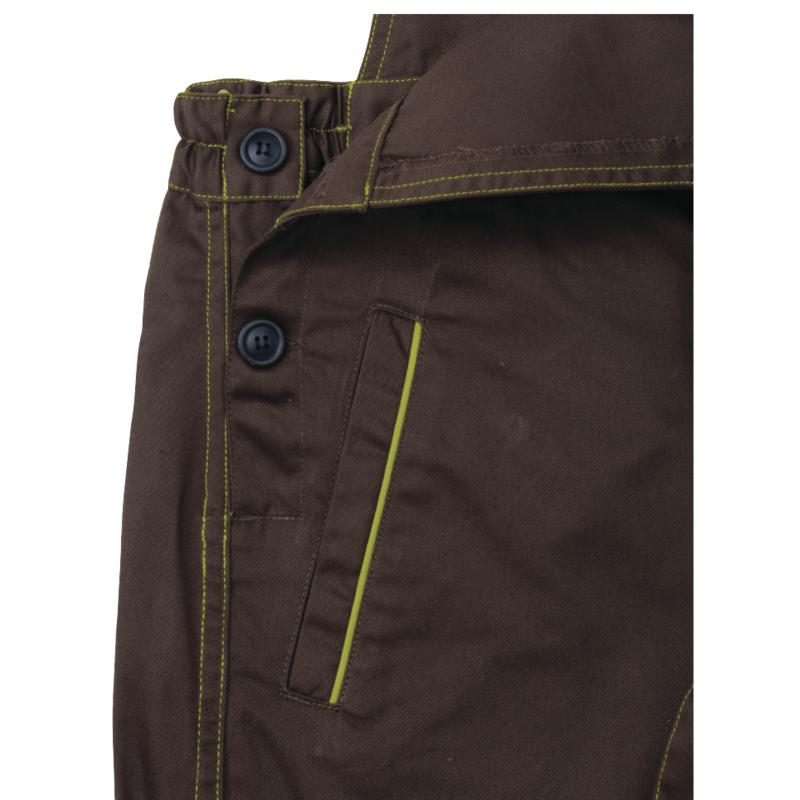 SALOPETTE DE TRAVAIL DELTA PLUS PANOSTYLE POLYESTER COTON GRIS / ORANGE- M6SALGO0