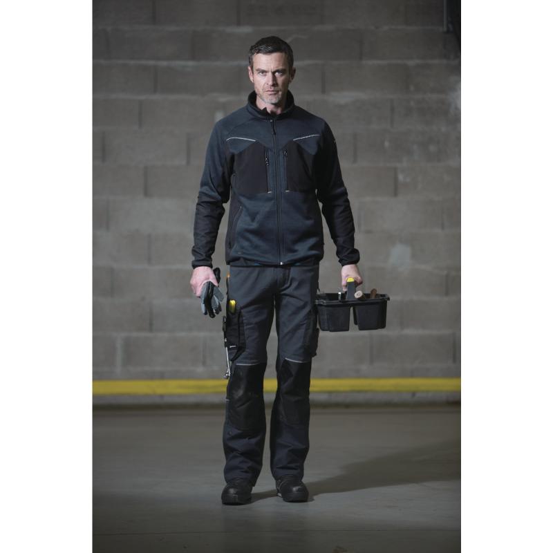 PANTALON DE TRAVAIL DELTA PLUS MACH ORIGINALS EN COTON / ELASTHANE BLEU MARINE - MOPA2BM0