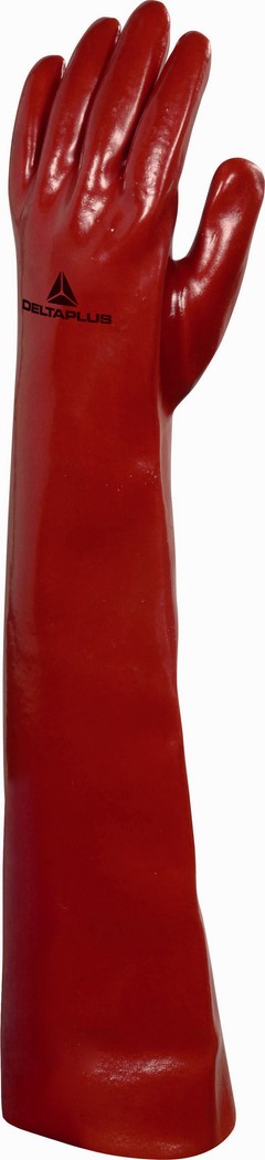 GANTS PRODUITS CHIMIQUES PETROLIERS HUILES PVC L60 CM TAILLE 10 DELTA PLUS PVCC60010