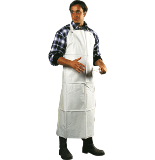 TABLIER DELTA PLUS EN NITRILE / PVC BLANC- TABNIT