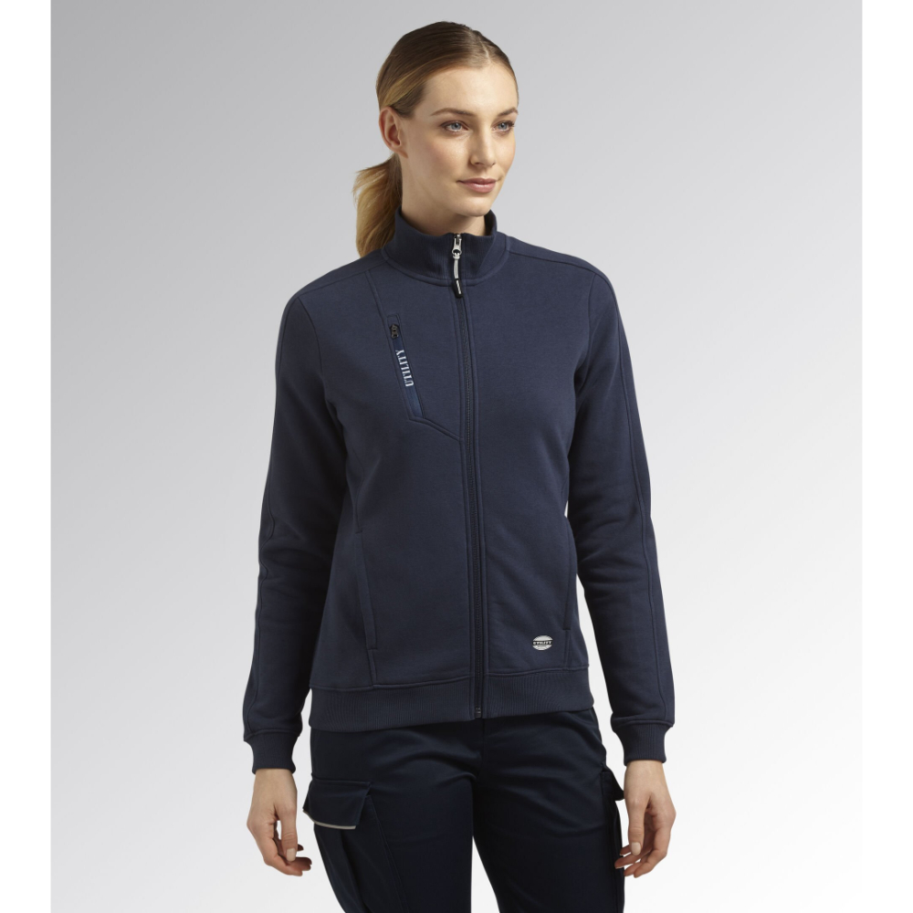 SWEATSHIRT DE TRAVAIL DIADORA FZ ATHENA BLEU - 17767760062