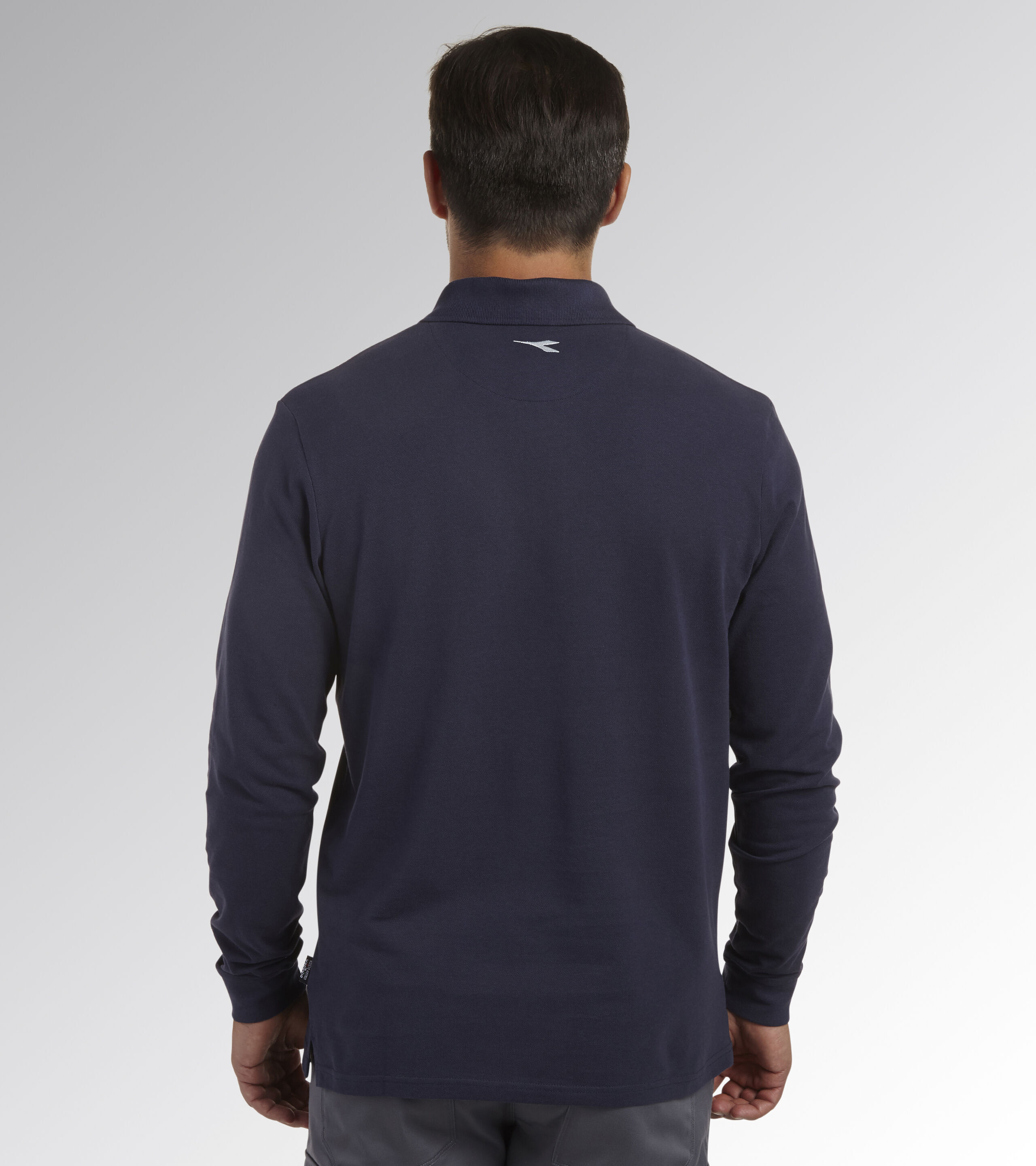 Polo de travail bleu marine manche longue ML ATLANTIS ORGANIC - Diadora - 17795460062