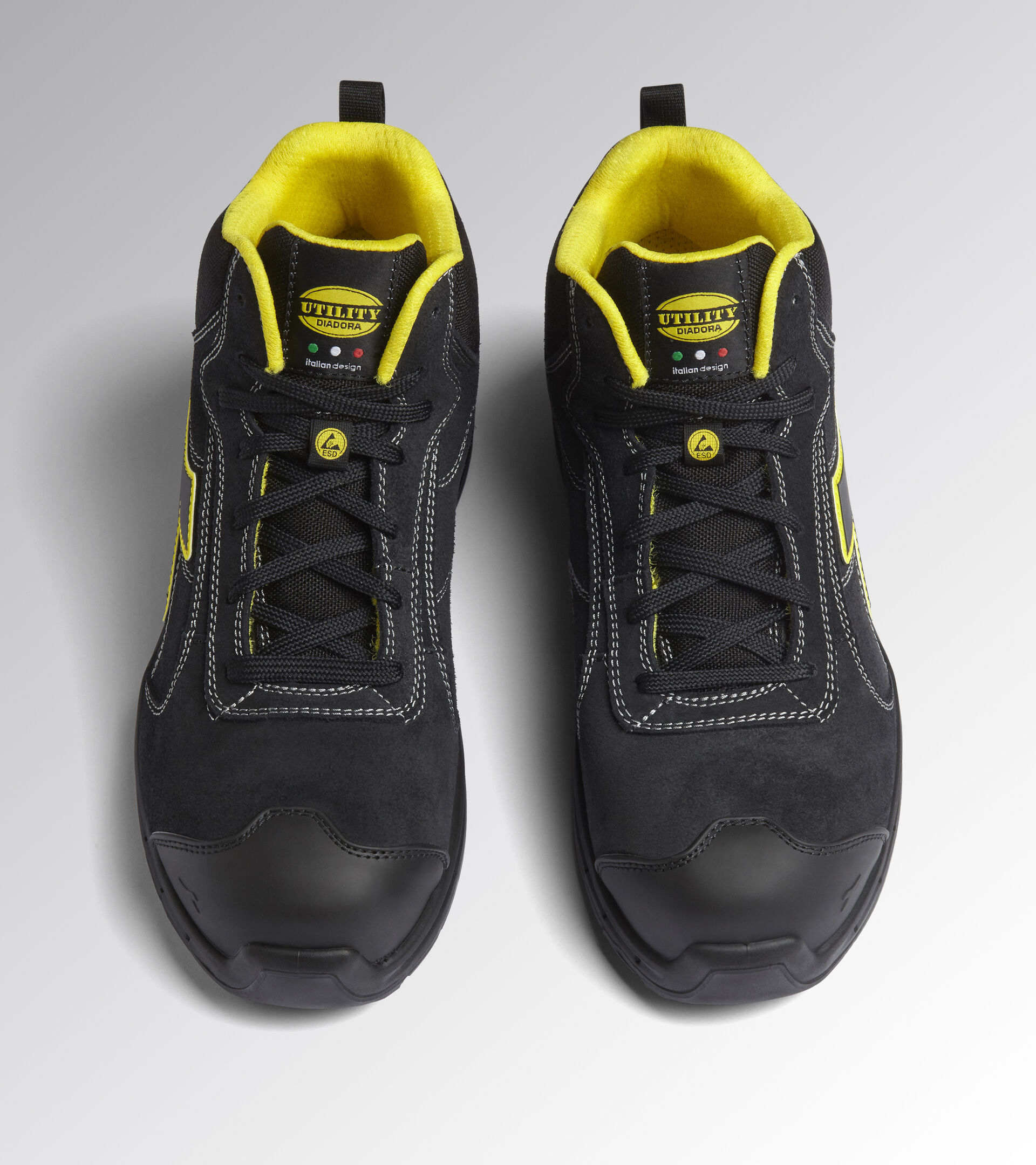 Chaussures de travail haute Noires DIADORA RUN NET AB MSTR MID S3S FO SR SC ESD - 181150C0200