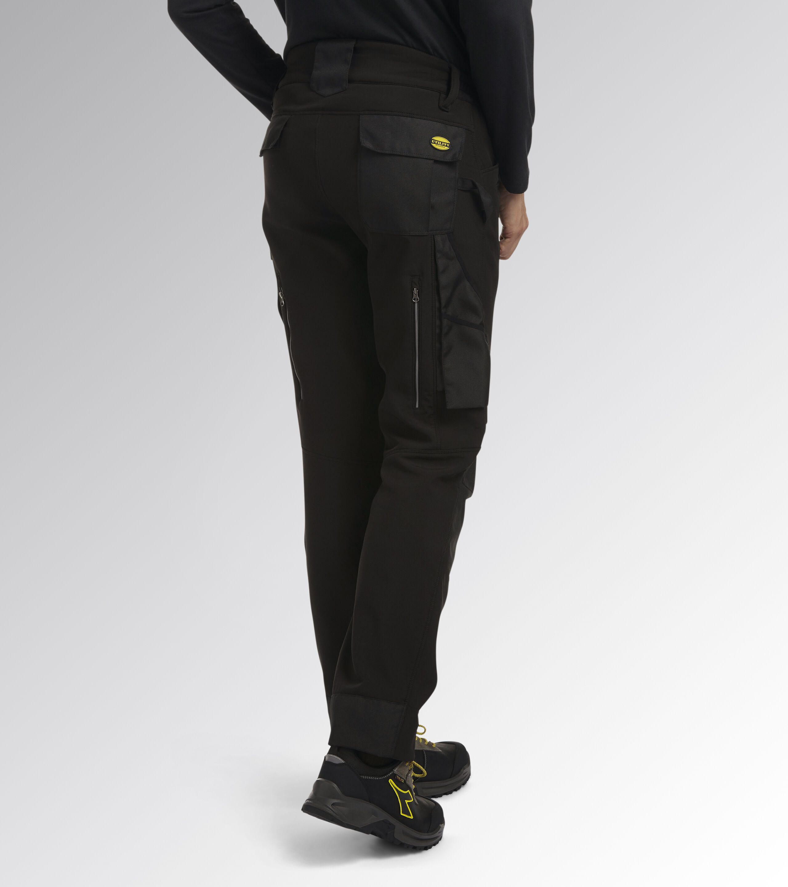 Pantalon de travail noir CARBON SOFTSHELL PERFORMANCE - Diadora - 17945980013