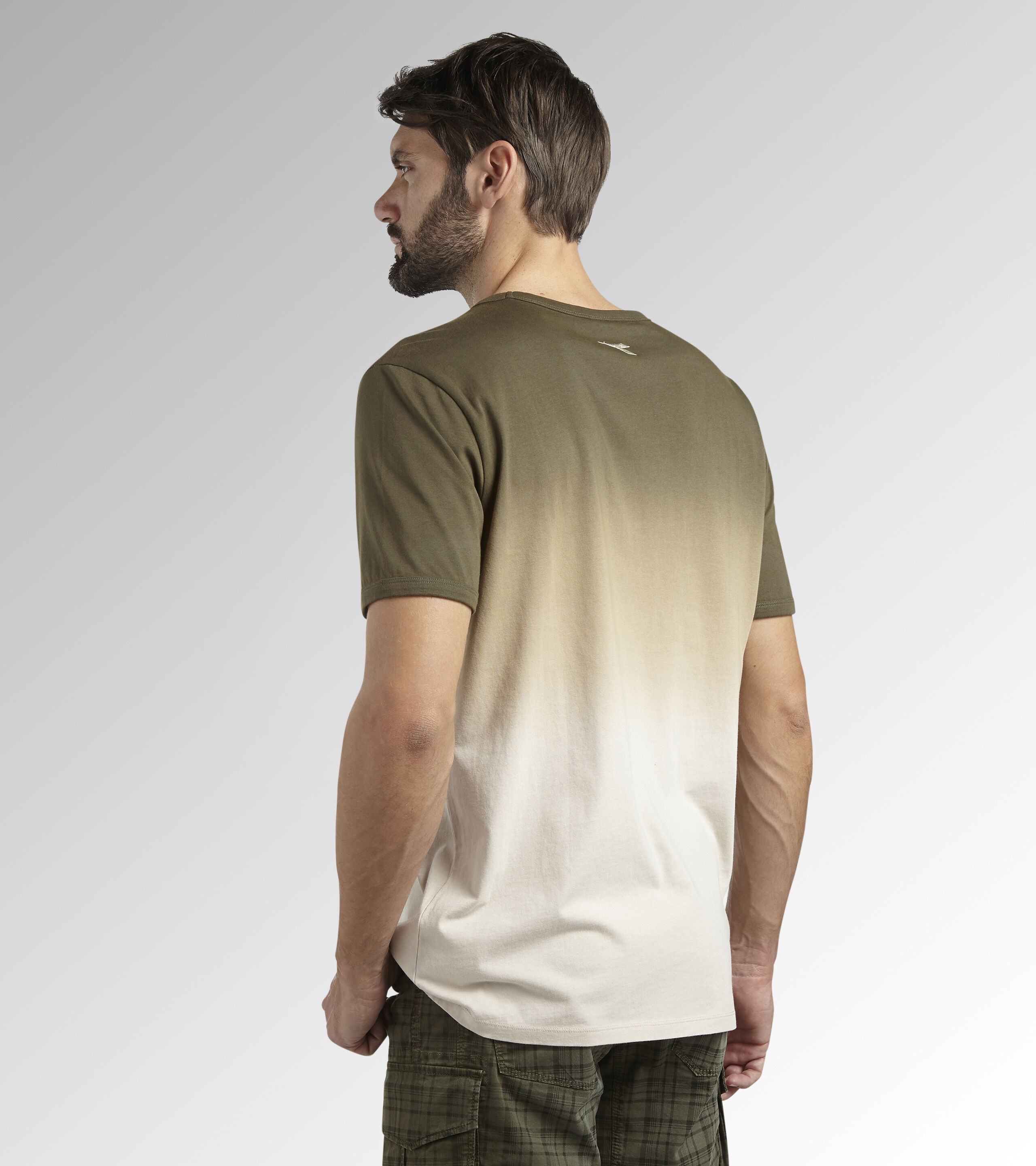 T-shirt de travail vert/beige manche courte DEEP DYED - Diadora - 17983125003
