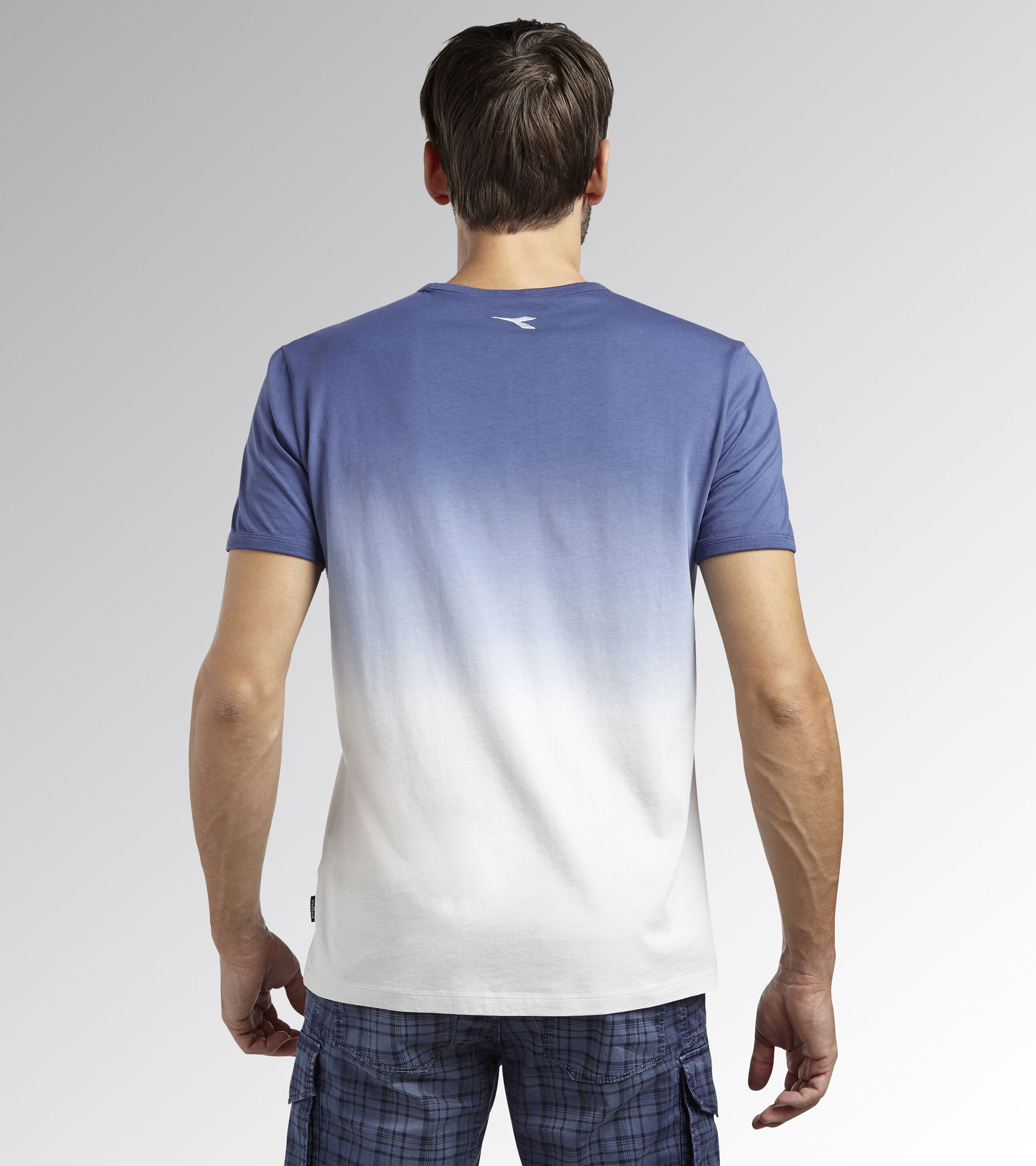 T-shirt de travail bleu/blanc manche courte DEEP DYED - Diadora - 17983175151