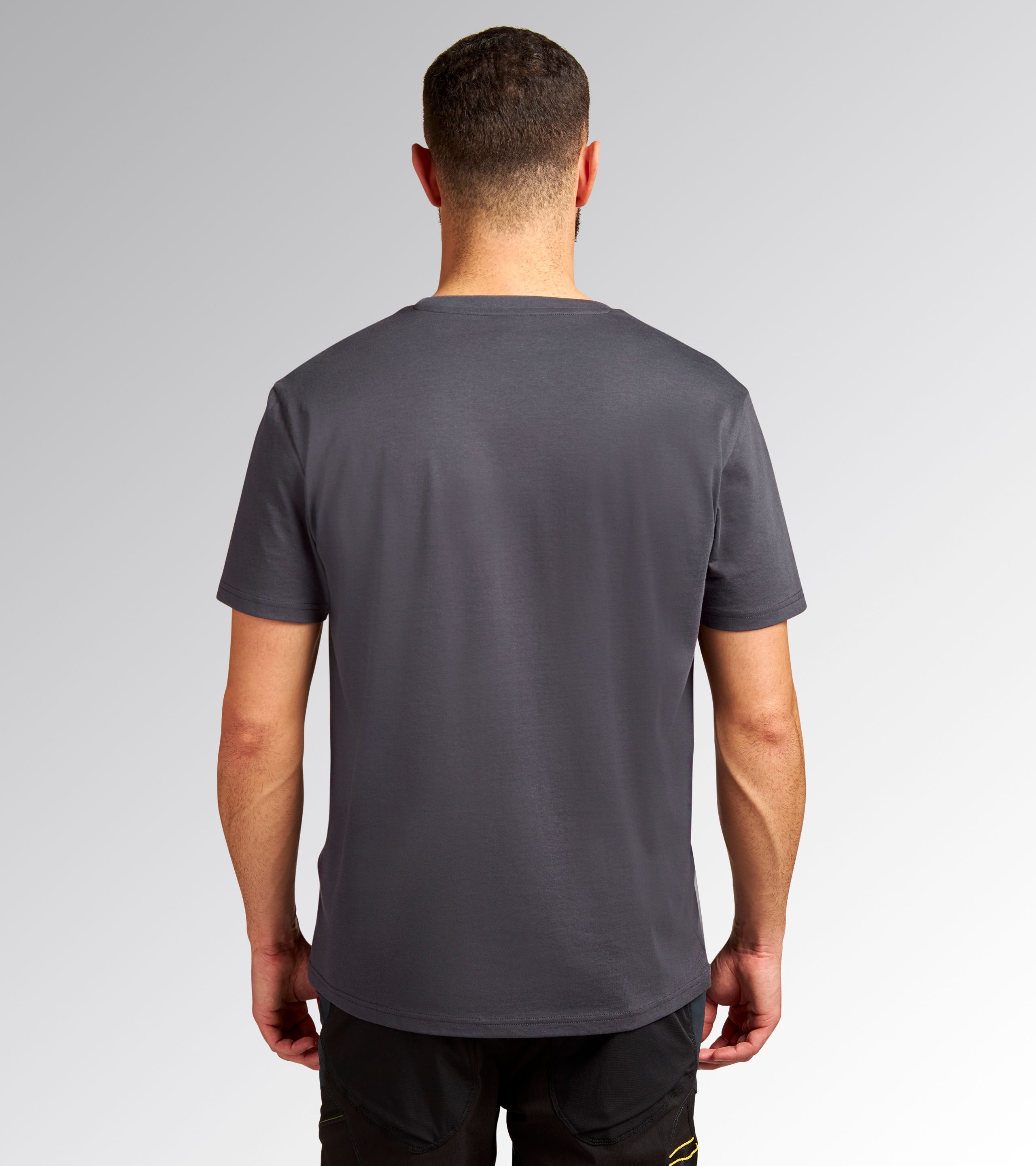 T-shirt gris foncé de travail manches courtes T-SHIRT GRAPHIC 1998 - Diadora - 18080475148
