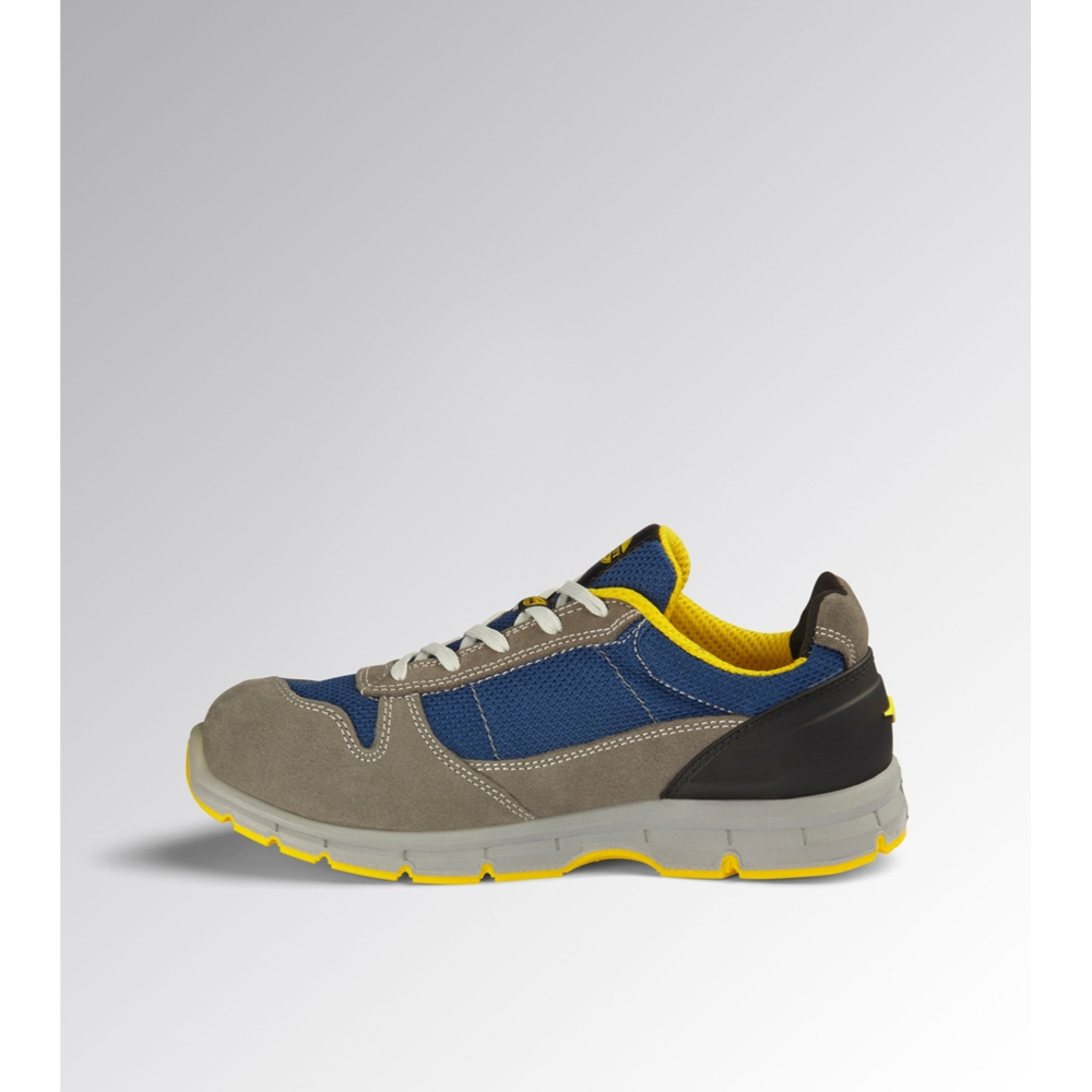 CHAUSSURE DE SECURITE BASSE DIADORA LOW RUN II TEXTILE S3S FO SR ESD GRIS CHÂTEAU/BLEU ENSEIGNE -181156C4906