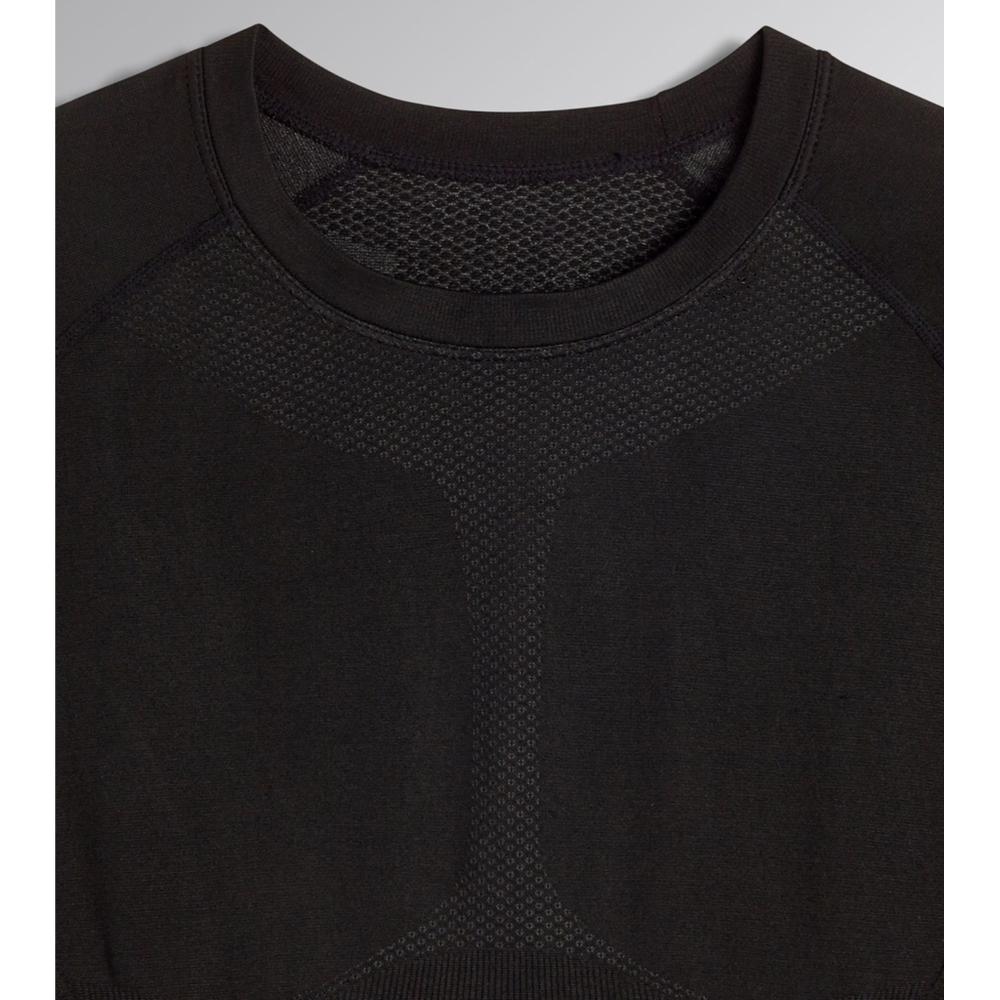 Tshirt  manches longues sous vetement sans couture noir EVO DIADORA - 181454 80013
