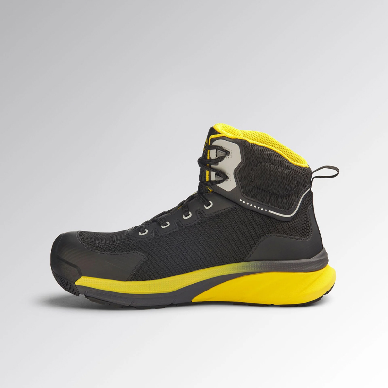 Chaussures de travail montantes noir/jaune DIADORA VORTEX DA2 MID S3S SC FO SR HRO ESD CROMS - 182041C0401