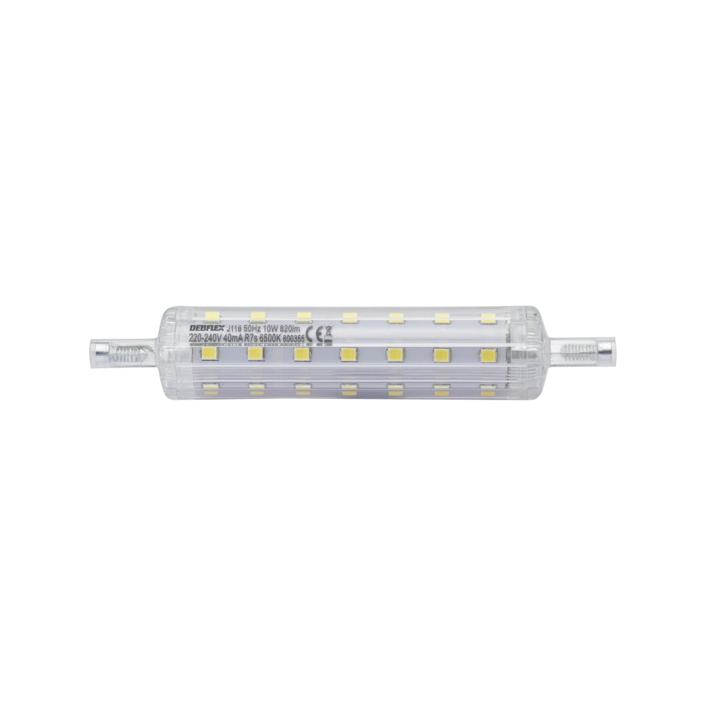 CRAYON LED 118MM SMD R7S 10W 6500K 820LM - DEBFLEX - 600355