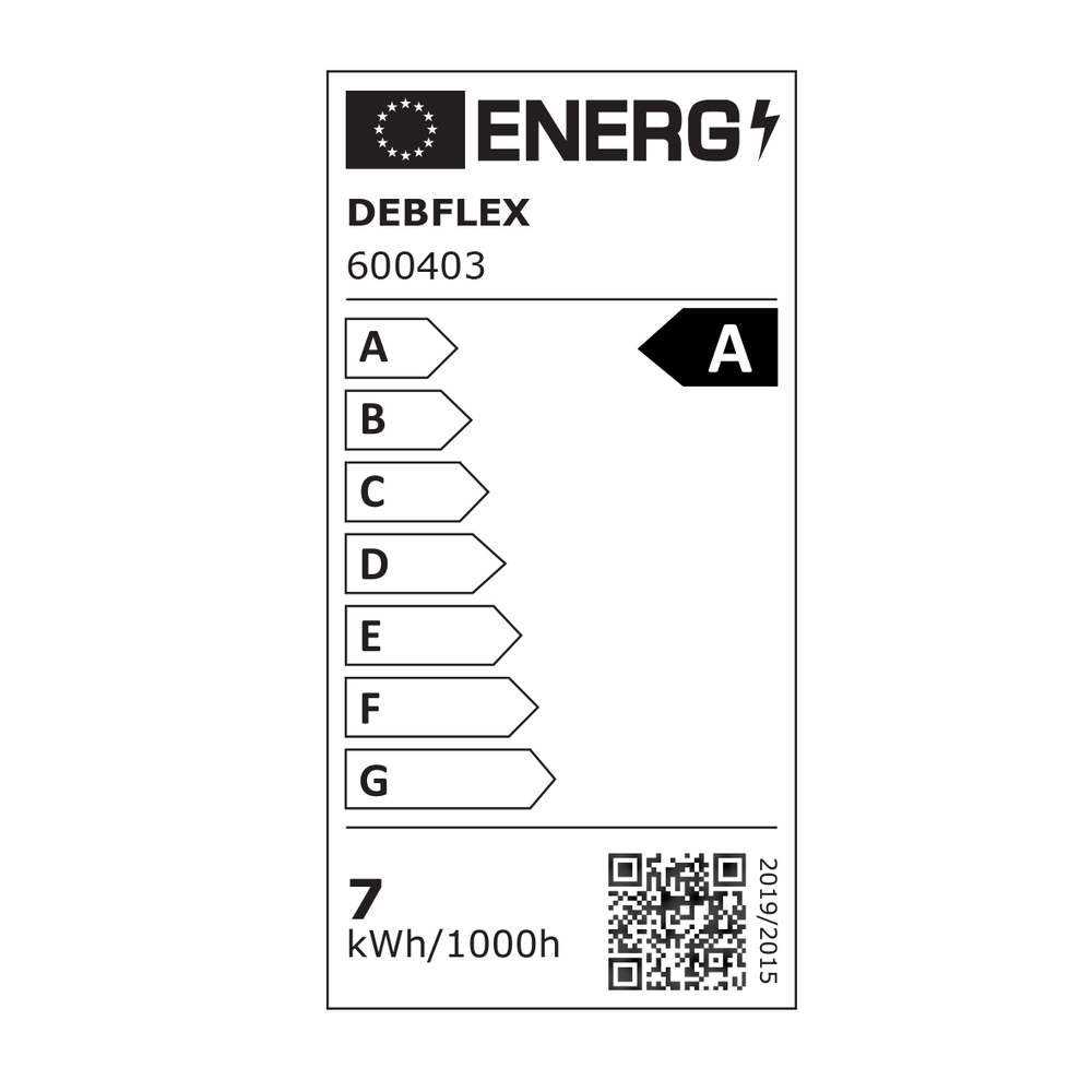 AMPOULE A60 LED BLANC E27 7W 4000K 810lm - DEBFLEX - 600403