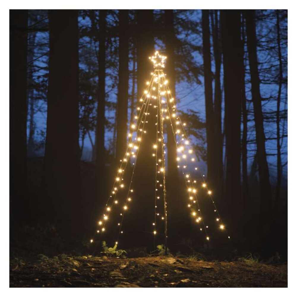 GUIRLANDE EXTERIEUR DE NOEL AMPOULES BLANC CHAUD 5M - DEBFLEX - 600610
